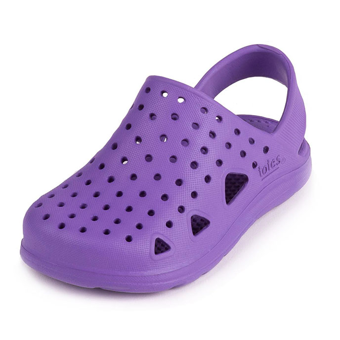 totes® SOLBOUNCE Kids Clog Purple Extra Image 1